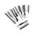 Set of 10 black professional hair combs, perfect for styling, cutting, and detangling hair