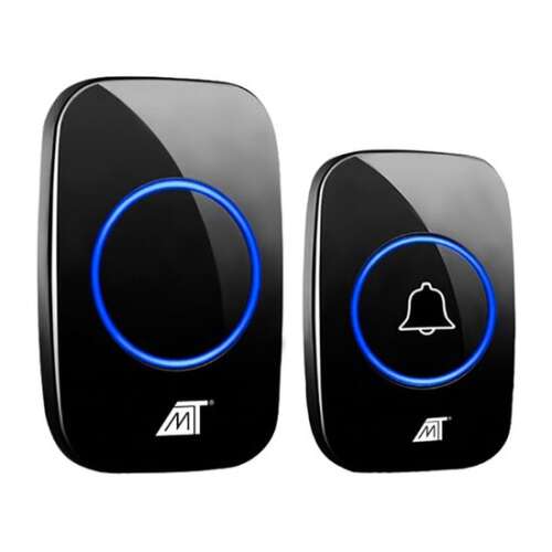 Malatec Wireless Doorbell IP44, black, receiver and transmitter