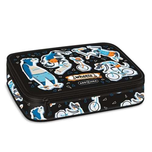 Ars Una Wheelz többszintes tolltartó vicces állatos mintával