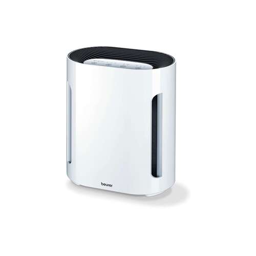 Beurer LR 210 air purifier, white, angled view