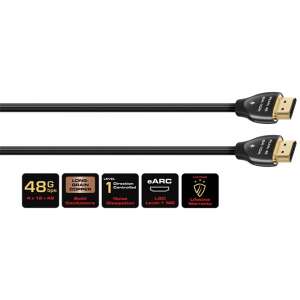 AudioQuest Pearl 48G HDMI 2.1 kábel, 1,5m, fekete, 8K/10K, eARC, HDR, támogatja a 48Gbps-t, tömör LGC vezetőkkel és Level 1 NDS árnyékolással - Audioquest