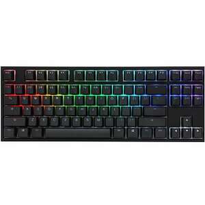 Klawiatura mechaniczna Ducky One 2 RGB TKL z przełącznikami Cherry MX Blue, czarna - Ducky