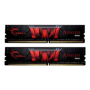 G.Skill Aegis 16GB DDR4 3200MHz RAM (2x8GB) - Czarny i czerwony - Pamięć