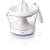 Philips HR2744/40 Citrus Press, white, electric, manual, juicer, for oranges, lemons, limes, grapefruit