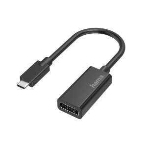 Hama USB-C - DisplayPort adapter, fekete - DisplayPort átalakító