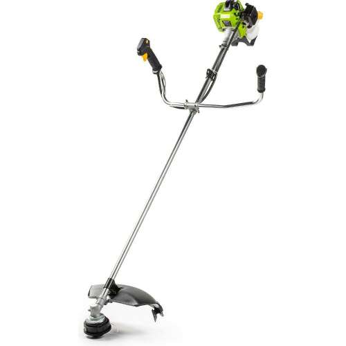 Benzínová kosa Fieldmann FZS 3003-B, motor 25,4 cm3, výkon 0,78 kW, dvojitá rukoväť, poloautomatická hlava s niťou, oceľový nôž