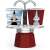 Bialetti Mini Express Magritte espressor de cafea cu plita rosie cu doua cesti