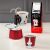 Bialetti Mini Express Magritte Edition with Espresso Cups and Coffee Bag