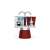 Bialetti Mini Express Magritte red stovetop espresso maker with two cups