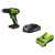 Greenworks 24V cordless drill driver, GD24DD35K2, with battery and charger