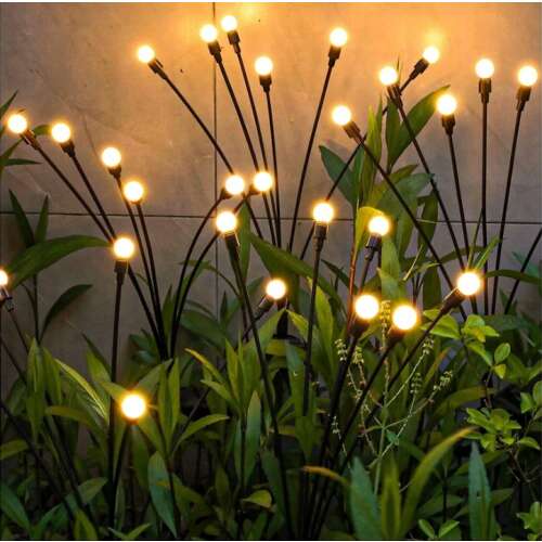 Polifach 6 LED-es kerti Napelemes Lámpa 72cm (P-376) #fekete 2db