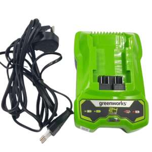 Încărcător de baterii Greenworks (2932407-GW) G24C, verde-negru 61805597 Baterii și încărcătoare pentru unelte