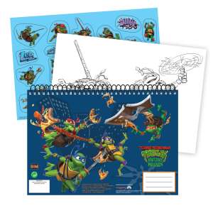 Teenage Mutant Ninja Turtles A4 spiral sketchbook with 40 pages and stickers - Homyl