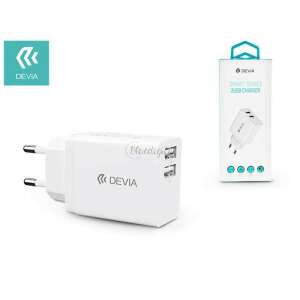 Devia Smart Series 2 USB Charger, white, dual port, 2.4A output - Network Adapter
