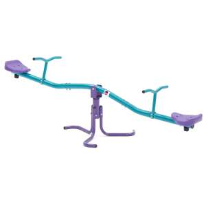 Plum 360 Grad drehbare Metall-Wippe, lila und türkis - Wippen