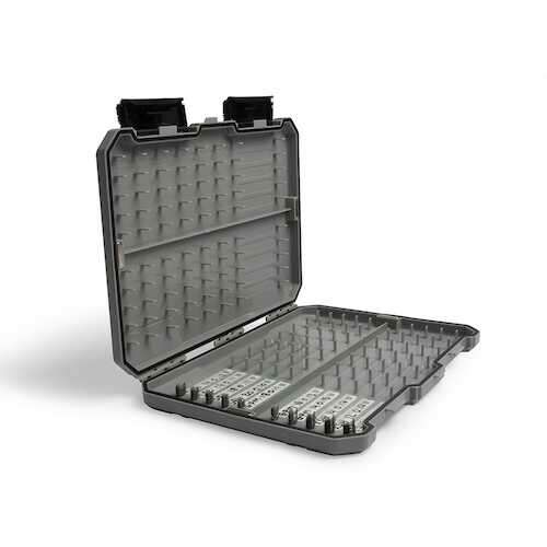 Preston Absolute All-Round Hooklength Box, horgászfelszerelés doboz horoghosszok tárolására, nagy kapacitású, vízálló, címkékkel