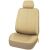 Beżowy Pokrowiec na Fotel Samochodowy Eco Leather - Pojedyncze Przednie Siedzenie
