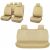 Zestaw Pokrowców na Siedzenia Samochodowe Eco Leather Beige - Kompletny