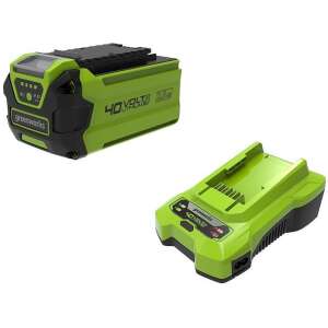 Set de baterii și încărcător Greenworks (2936607-GW) GSK40B2, verde-negru 61816353 Baterii și încărcătoare pentru unelte