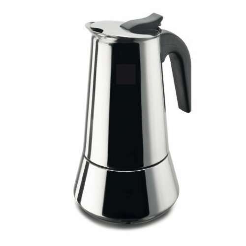 Aparat de cafea Ghidini 1387 Steelexpress pentru 4 persoane, Inox