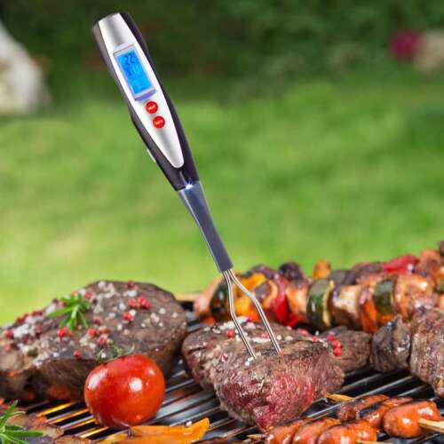 Westmark 15042280 furculiță pentru carne cu termometru digital, afișaj LCD