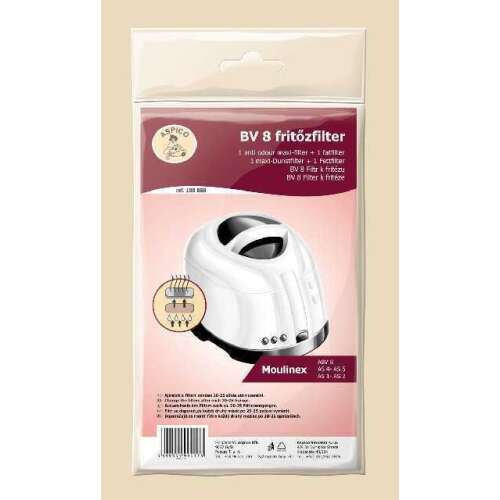 Aspico BV8 Frittierfilter für Moulinex Fritteusen