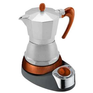 Cafenieră electrică Gat Splendida 601006, 6 cești, din oțel inoxidabil - Aparat de cafea cu gura de scurgere