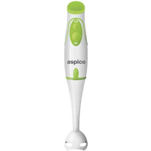 Aspico BM100M 400W Hand Blender with 2 Speed Settings, White and Green