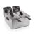 Tristar FR6937 double deep fryer, ideal for frying two different foods