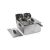 Tristar FR6937 double deep fryer with basket and lid removed