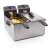 Tristar FR6937 double deep fryer with fries being cooked