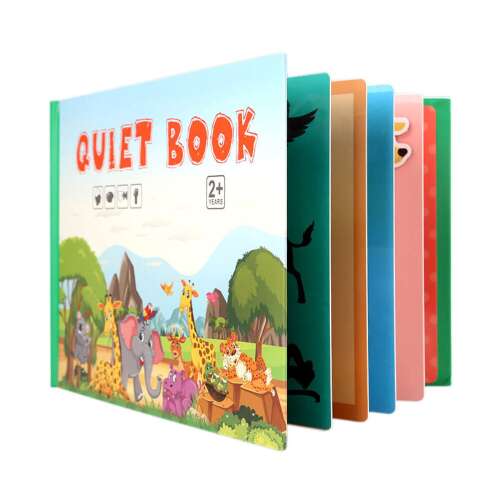 Montessori csendeskönyv gyerekeknek - állatok