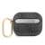 Guess 4G Script PC/PU tok Airpods Pro-hoz, szürke, oldalnézet