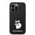 Karl Lagerfeld Silicone Choupette iPhone 14 Pro Max phone case black with white cat design
