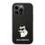 Karl Lagerfeld Silicone Choupette iPhone 14 Pro Max phone case black with white cat design