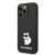 Black Karl Lagerfeld Silicone Choupette iPhone 14 Pro Max phone case with white cat design