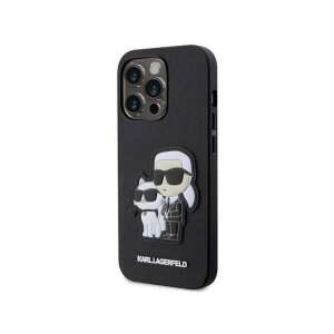 Karl Lagerfeld PU Saffiano Karl und Choupette Apple iPhone 14 Pro Max (6,7) Backcover Hülle schwarz (KLHCN61SANKCPK) 80712392 - Karl Lagerfeld Handyhüllen