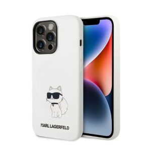 Karl Lagerfeld Choupette Weiße iPhone 14 Pro Max Hülle - Karl Lagerfeld Handyhüllen