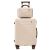 Quasar & Co. krémszínű kabin bőrönd szett kozmetikai táskával