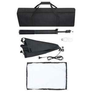 Kit de iluminare pentru studio cu două softbox-uri, două trepiede, două becuri și o geantă de transport - Lumini de studio și reflectoare