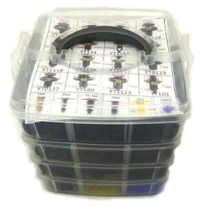 650 db-os rögzítő klipsz készlet autókhoz 85461959 - Jármű karosszéria rögzítő