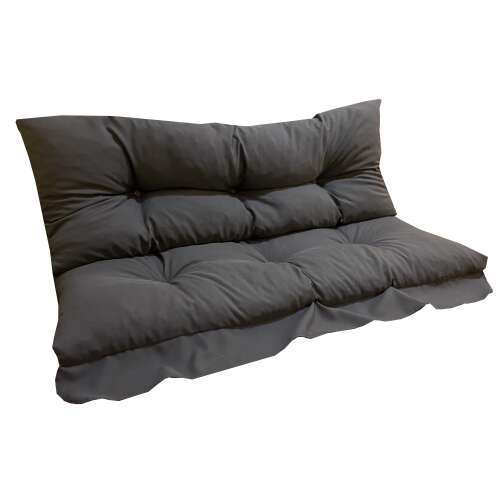 Hintaágy párna 170 cm 2 részes Sötét Szürke 98906426