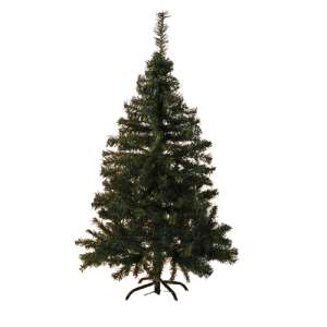 Green artificial Christmas tree with metal stand, 120 cm tall - Nonbrand Artificial Christmas Tree