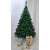 Green artificial Christmas tree with metal stand, 120 cm tall, with gold Christmas ornaments