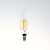 LED Filament žiarovka Iris Lighting E14, tvar sviečky, teplé biele svetlo