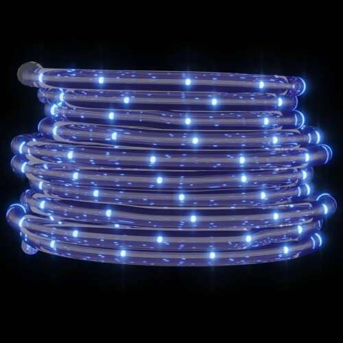 10m PVC LED Fényfüzér - 240 Hideg Fehér LED