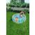 Kids playing in a Bestway fruit-themed inflatable pool in the garden.