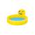 Bestway aufblasbarer Kinderpool mit Emoji-Design, gelb, 165x144x69 cm