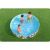 Children playing in Bestway Dinosaurs rigid-wall pool on grass