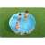Kids playing in Bestway Dinosaur Kids Pool, 244x46 cm, round, blue, green, white